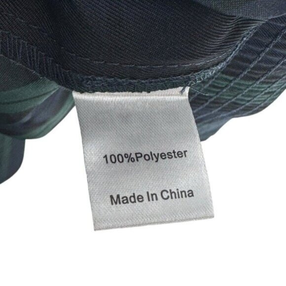 Tuckernuck NEW Blackwatch Chloe Plaid Navy Green Classic Midi Dress Size M - Picture 12 of 12